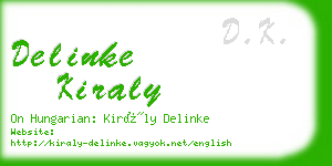 delinke kiraly business card